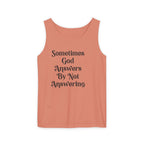 Sometimes God Answers By Not Answering Christian Tank Top