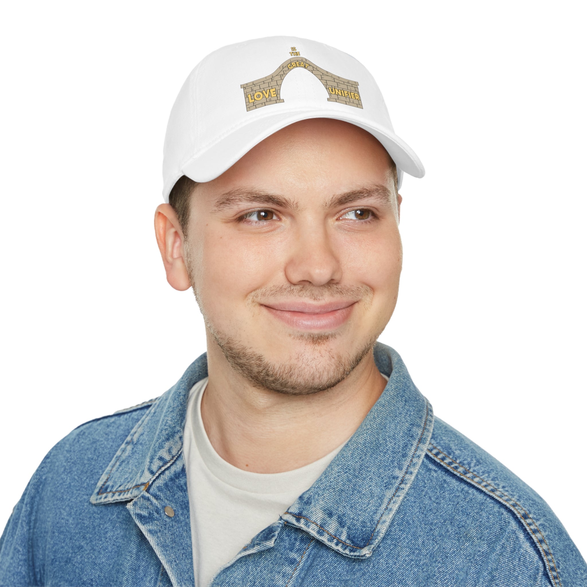 Low Profile Baseball Cap. Love Is The Great Unifier