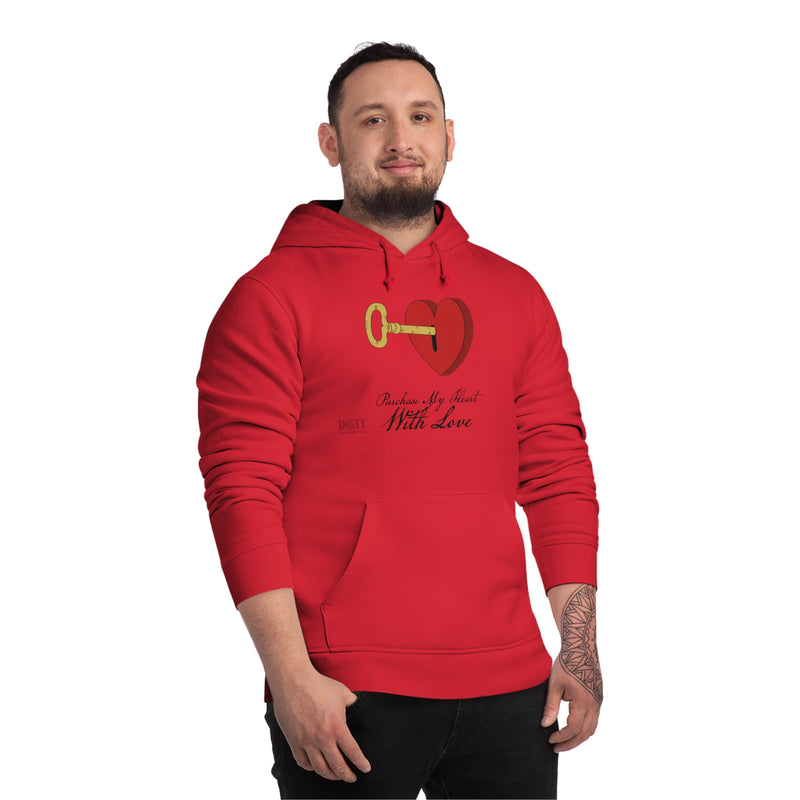 Unisex Drummer Hoodie. Purchase My Heart With Love