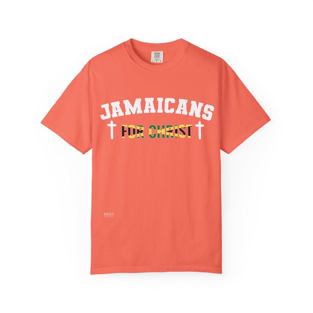 Jamaicans for Christ T-Shirt — Faith & Island Pride Garment-Dyed Tee