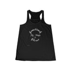 Copy of Women's Flowy Racerback Tank Sometimes My Music Is Silence