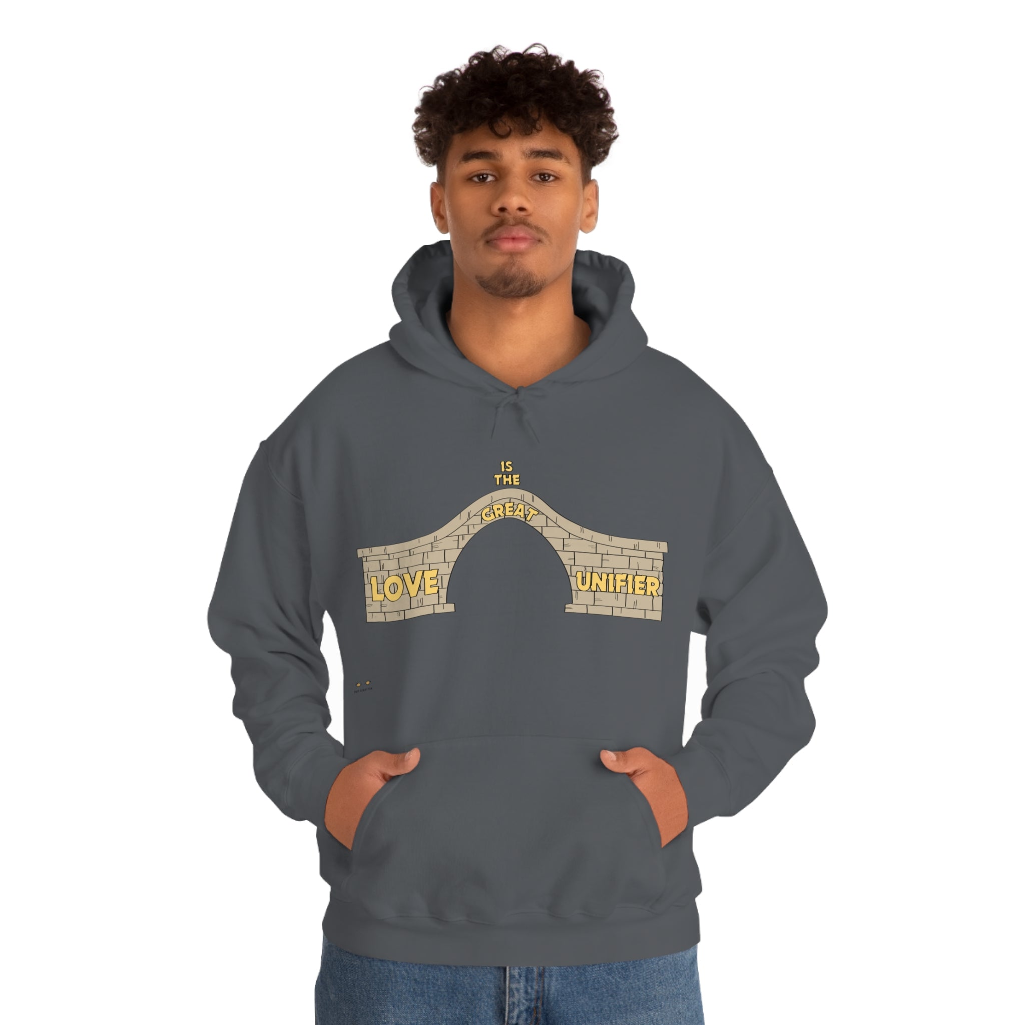 Unisex Heavy Blend Hooded Sweatshirt Love Is The Great Unifier