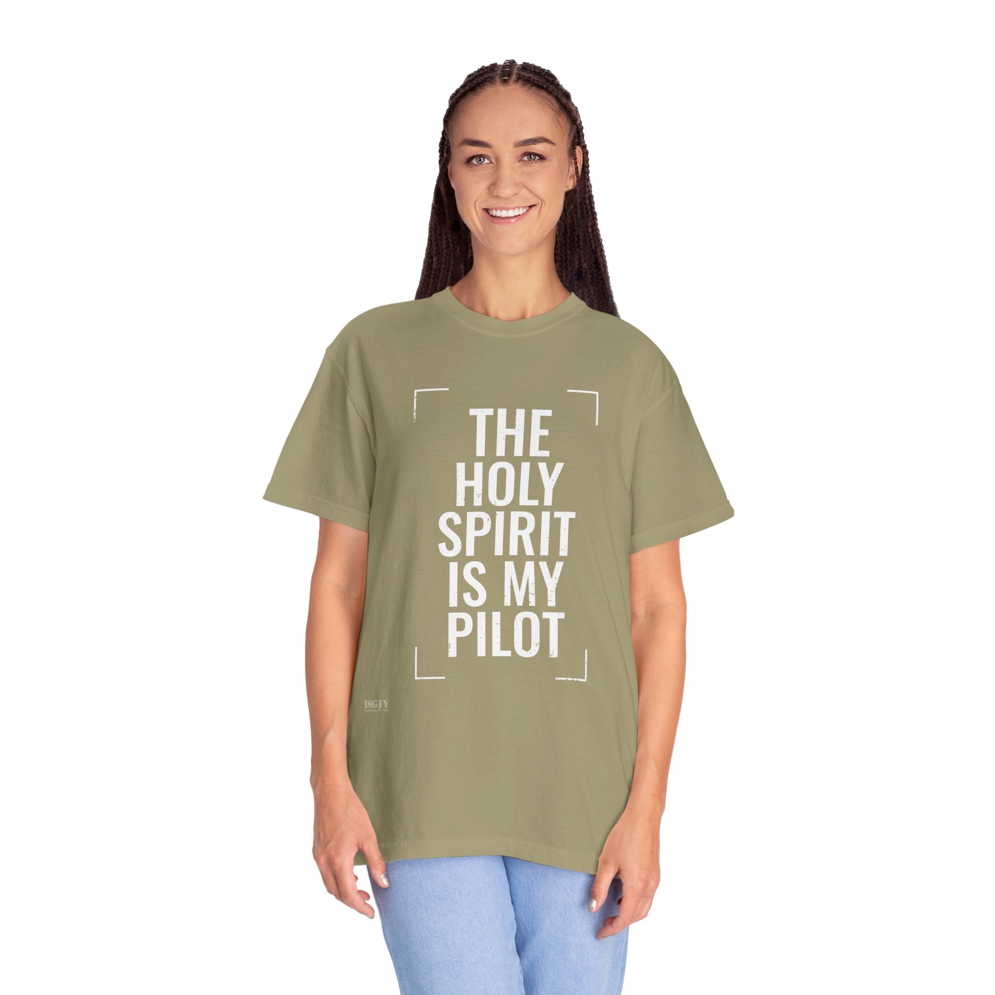 Holy Spirit Is My Pilot T-Shirt — Christian Faith Graphic Tee