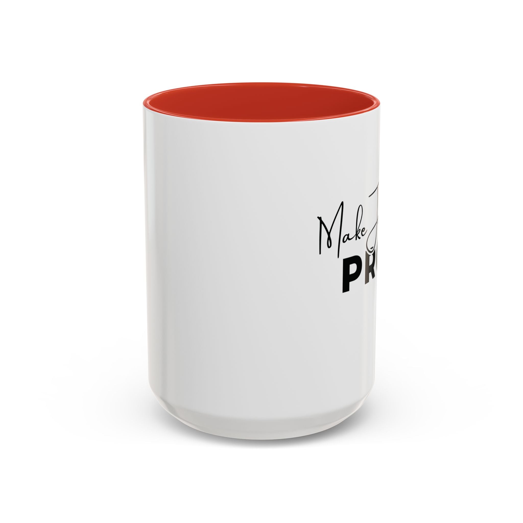 Make Jesus Proud Accent Coffee Mug — Inspirational Christian Coffee Cup
