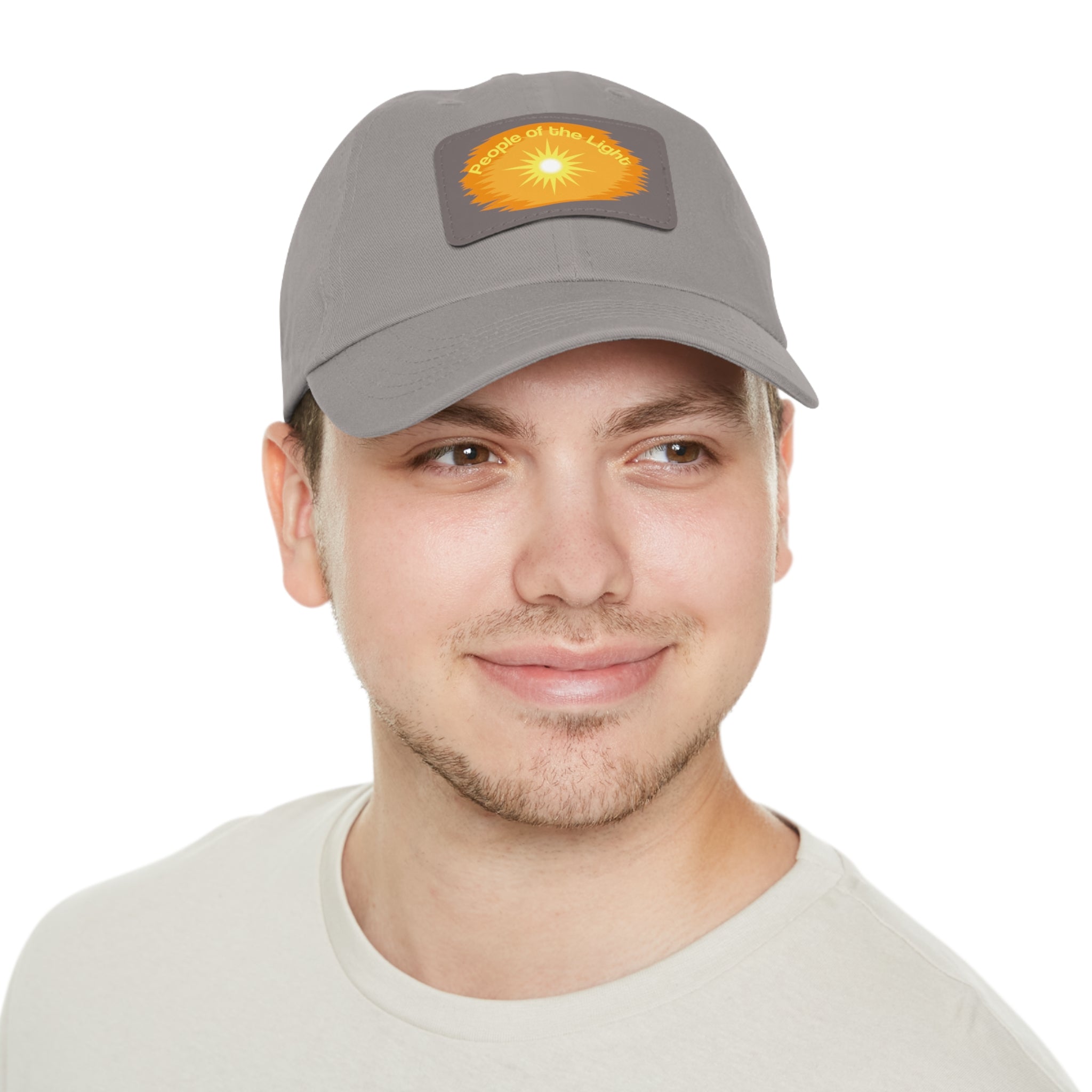 Dad Hat with Leather Patch. People Of The Light