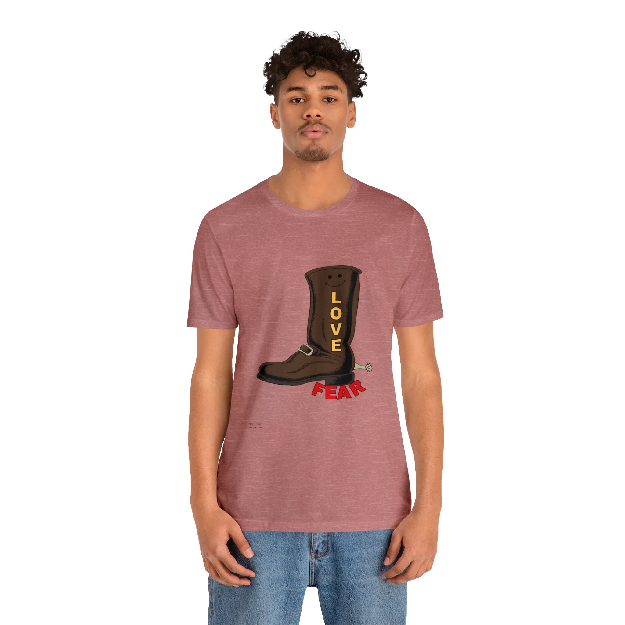 Unisex Jersey Short Sleeve Tee. Love Over Fear