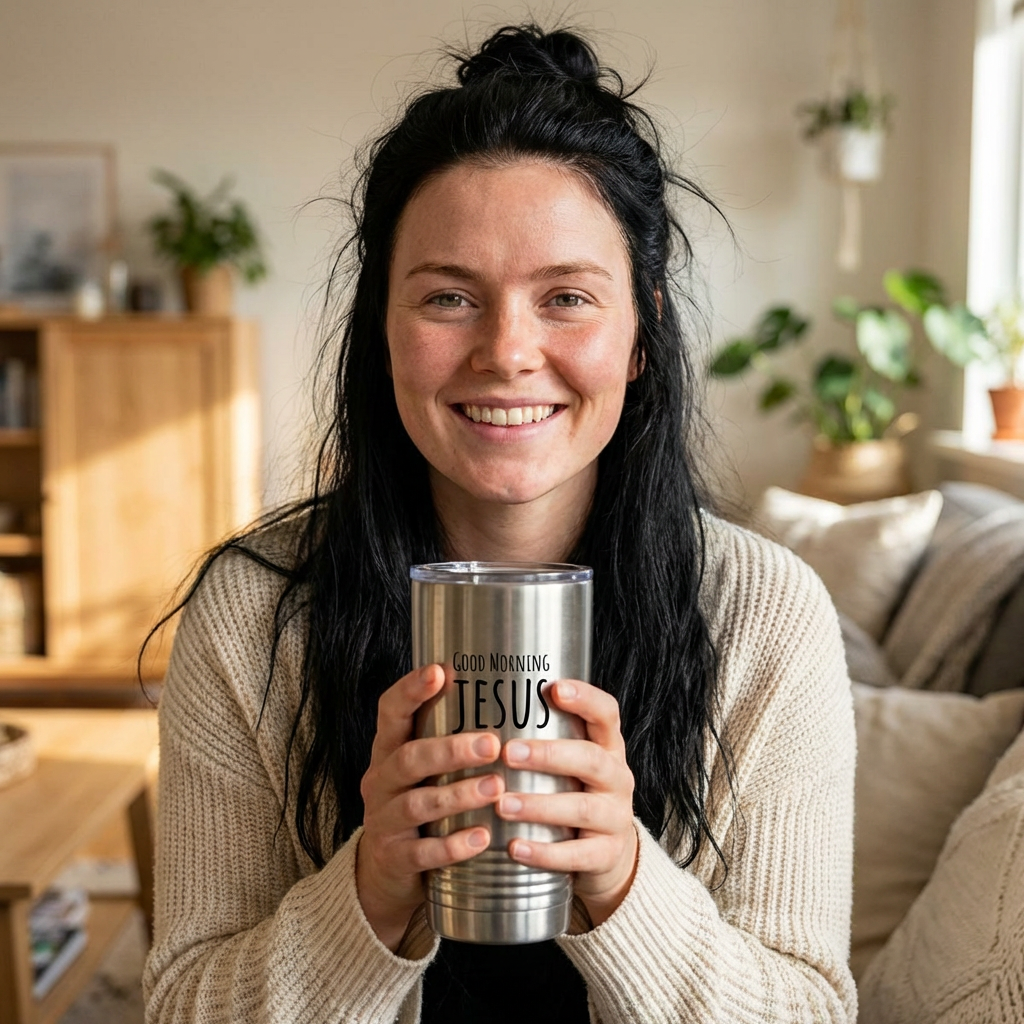 Good Morning Jesus 20oz Insulated Tumbler