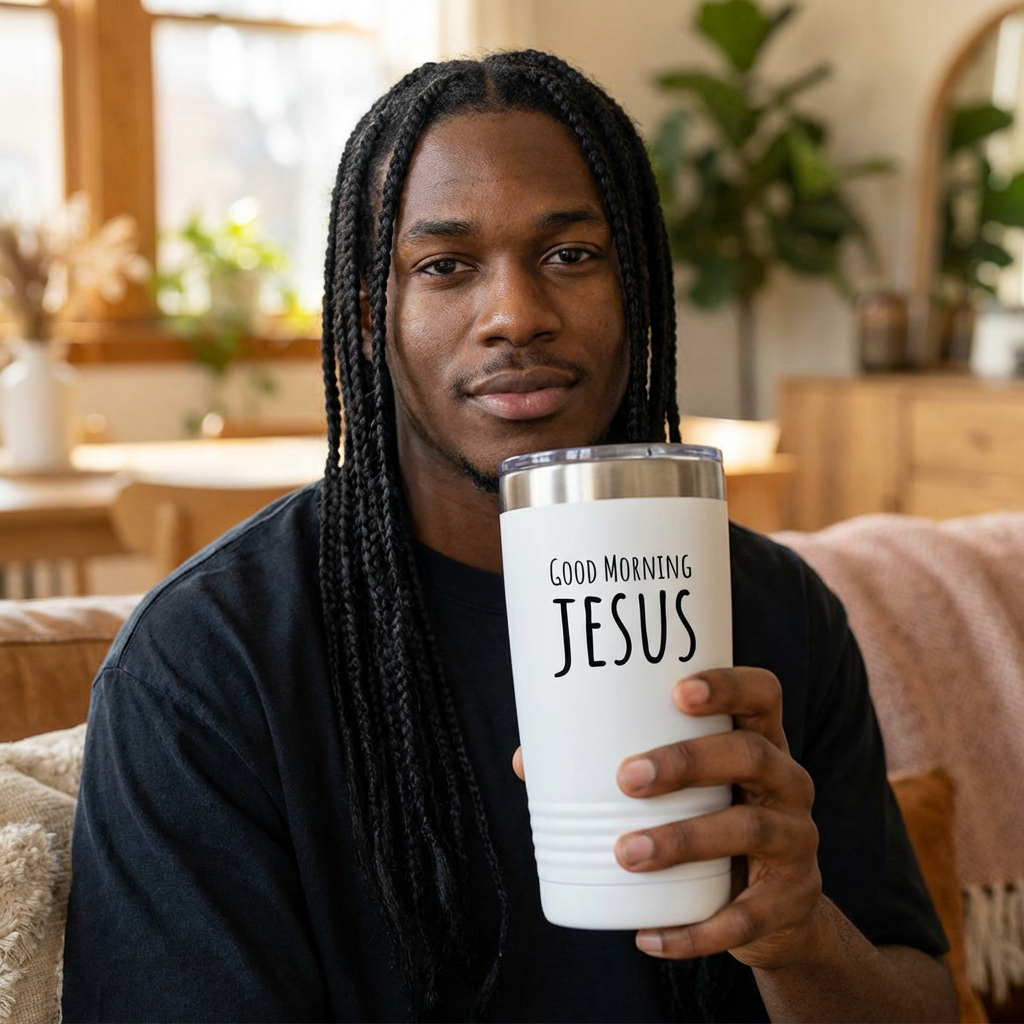 Good Morning Jesus 20oz Insulated Tumbler