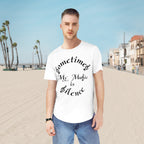 Men's Jersey Curved Hem Tee...Sometimes My Music Is Silence