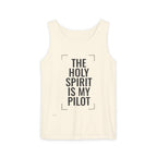 Holy Spirit Is My Pilot Tank Top — Christian Faith Graphic Tank