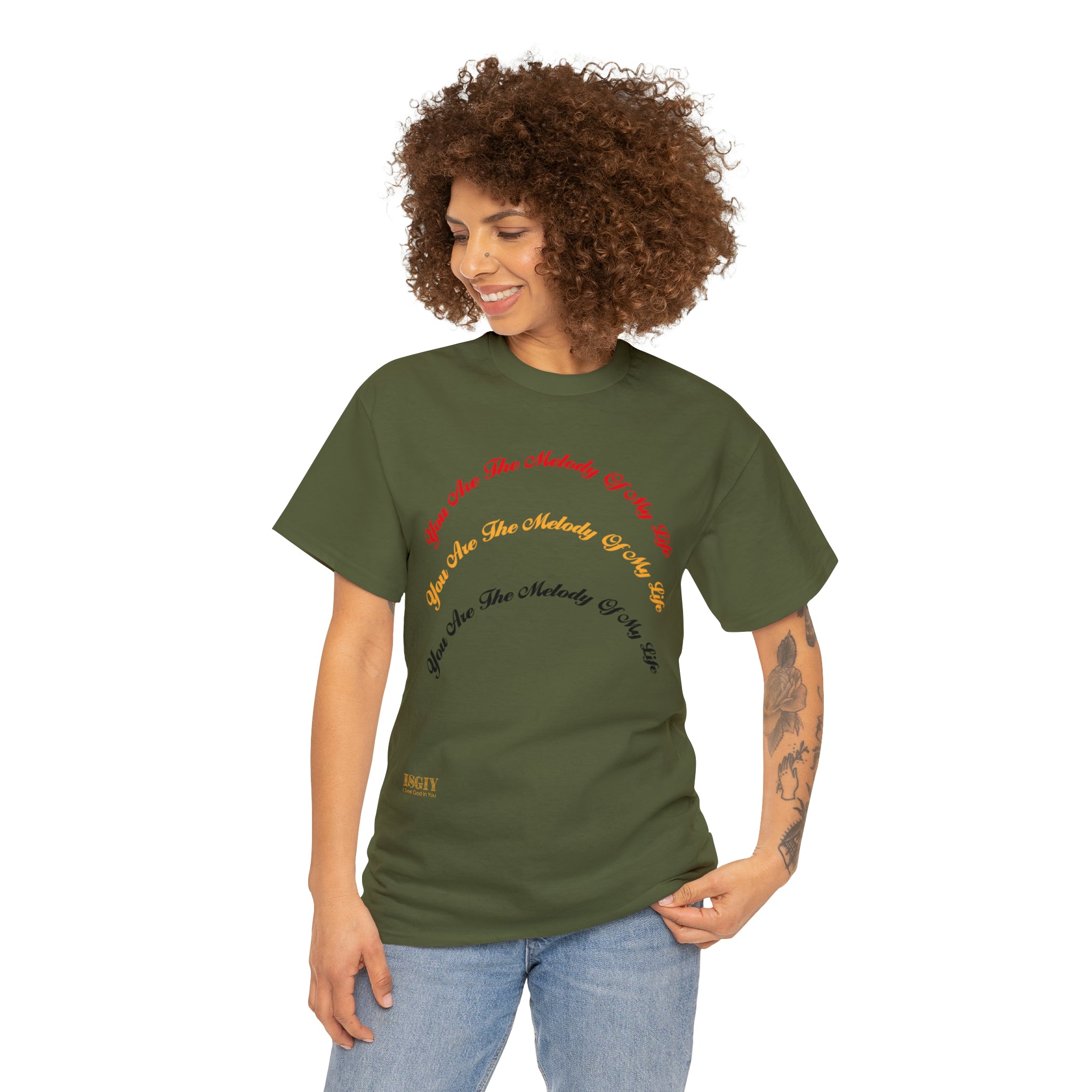 Unisex Heavy Cotton Tee...You Are The Melody multi