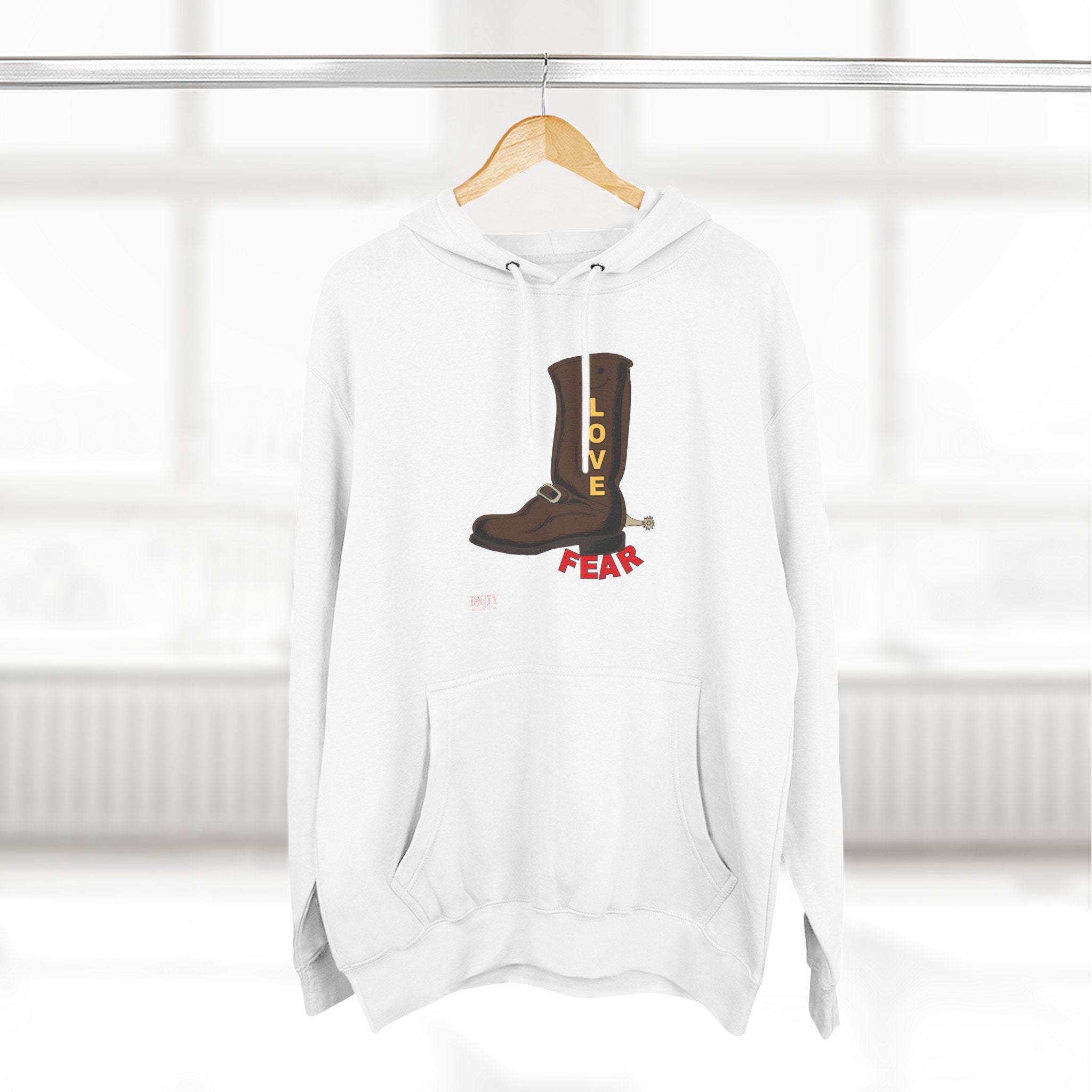 Unisex Premium Pullover Hoodie...Love Over Fear