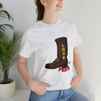 Unisex Jersey Short Sleeve Tee. Love Over Fear