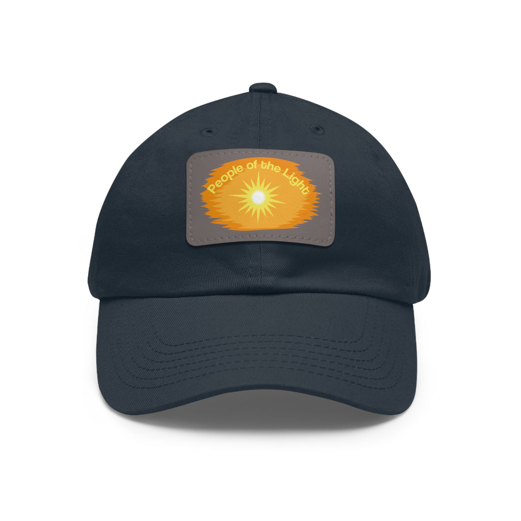 Dad Hat with Leather Patch. People Of The Light