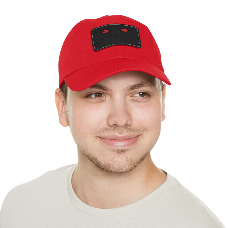 Dad Hat with Leather Patch. I See God In You