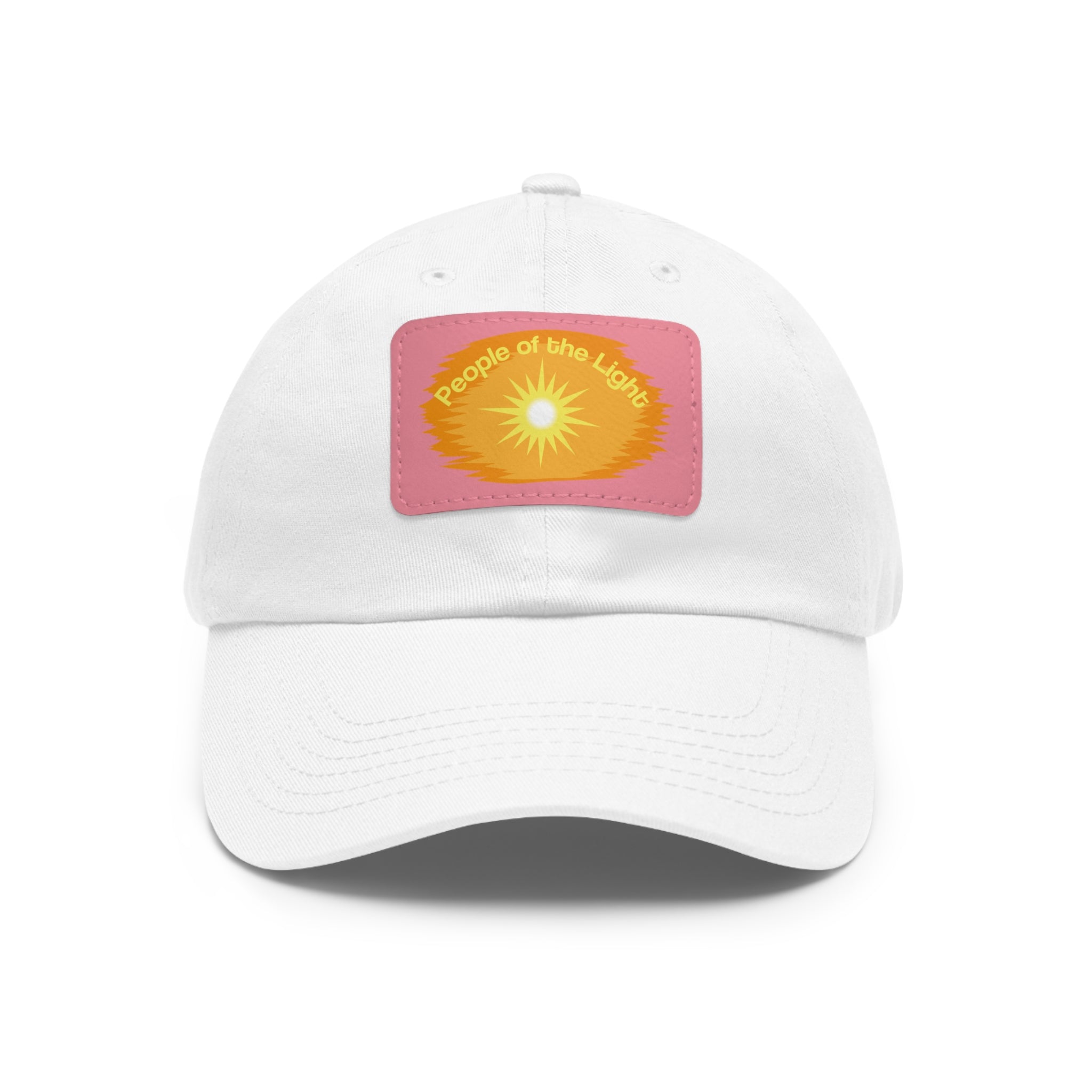 Dad Hat with Leather Patch. People Of The Light