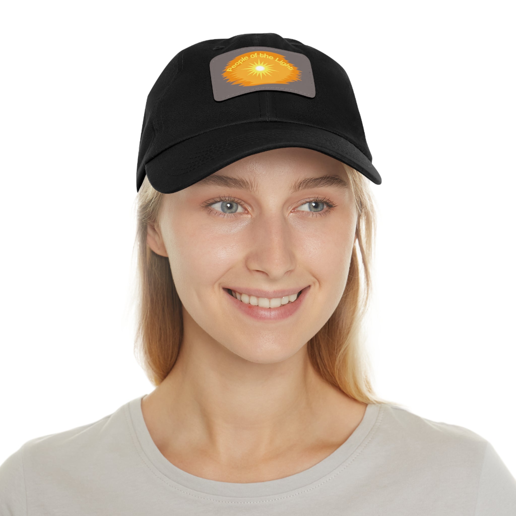 Dad Hat with Leather Patch. People Of The Light