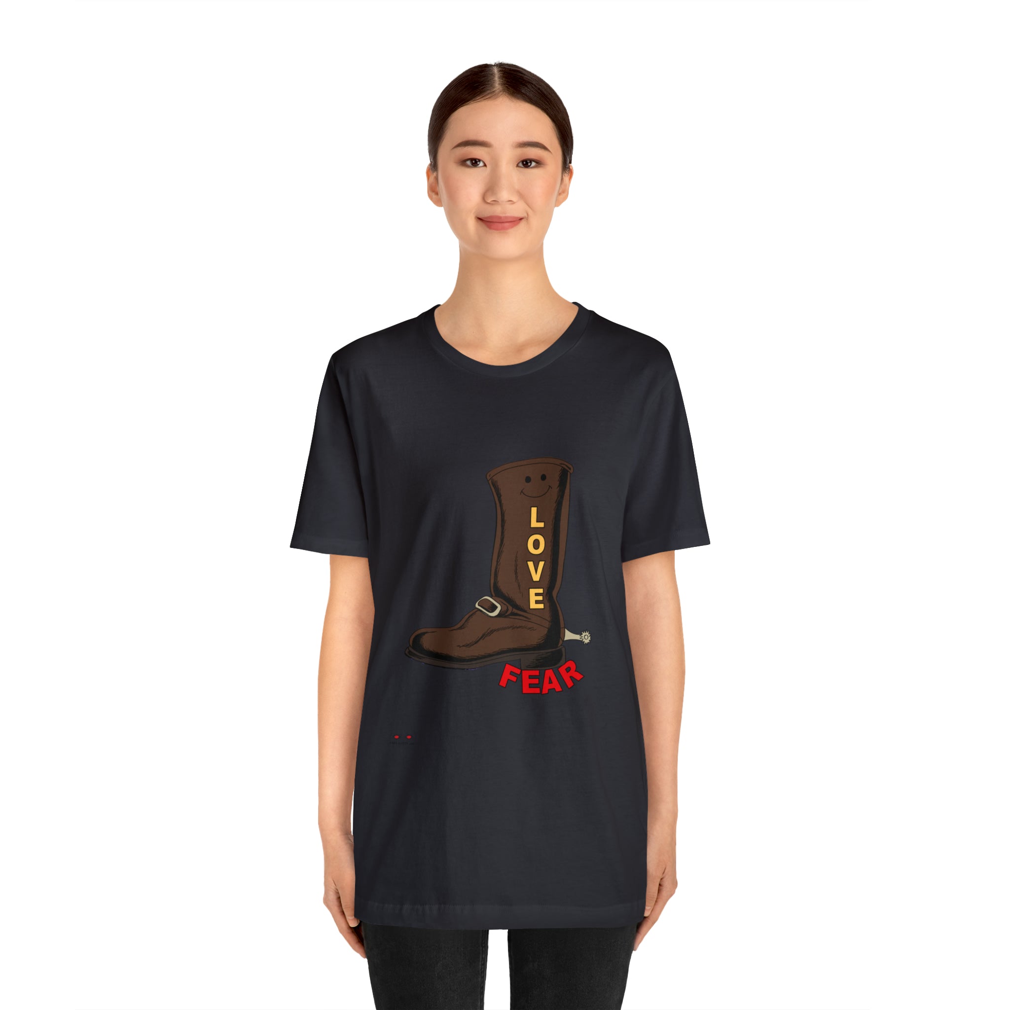 Unisex Jersey Short Sleeve Tee. Love Over Fear