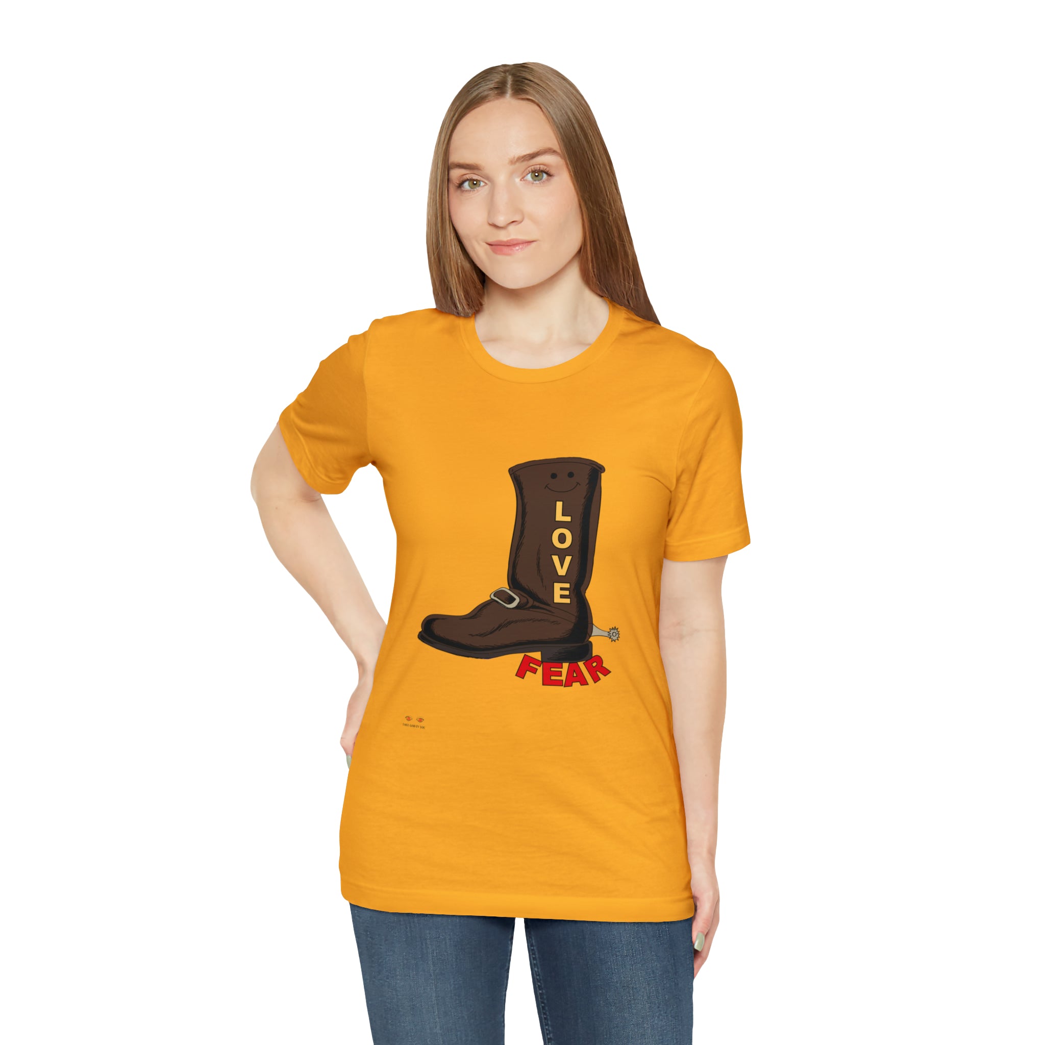 Unisex Jersey Short Sleeve Tee. Love Over Fear