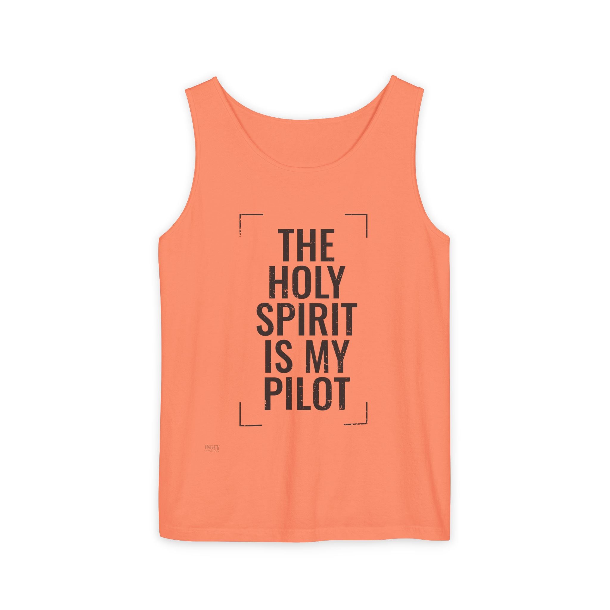 Holy Spirit Is My Pilot Tank Top — Christian Faith Graphic Tank
