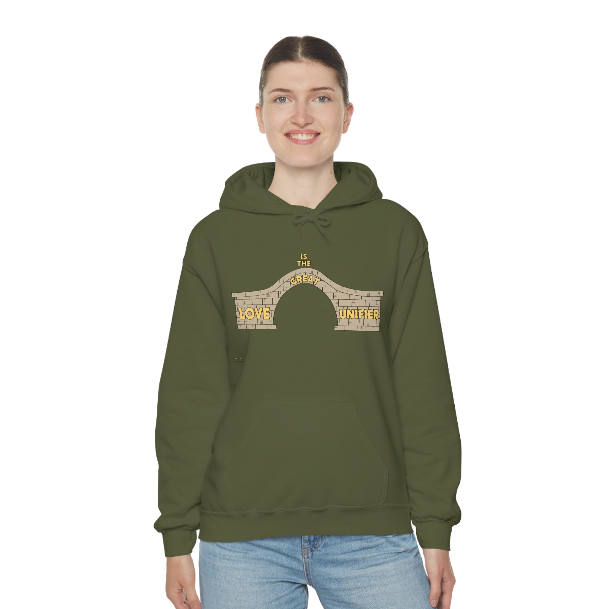 Unisex Heavy Blend Hooded Sweatshirt Love Is The Great Unifier
