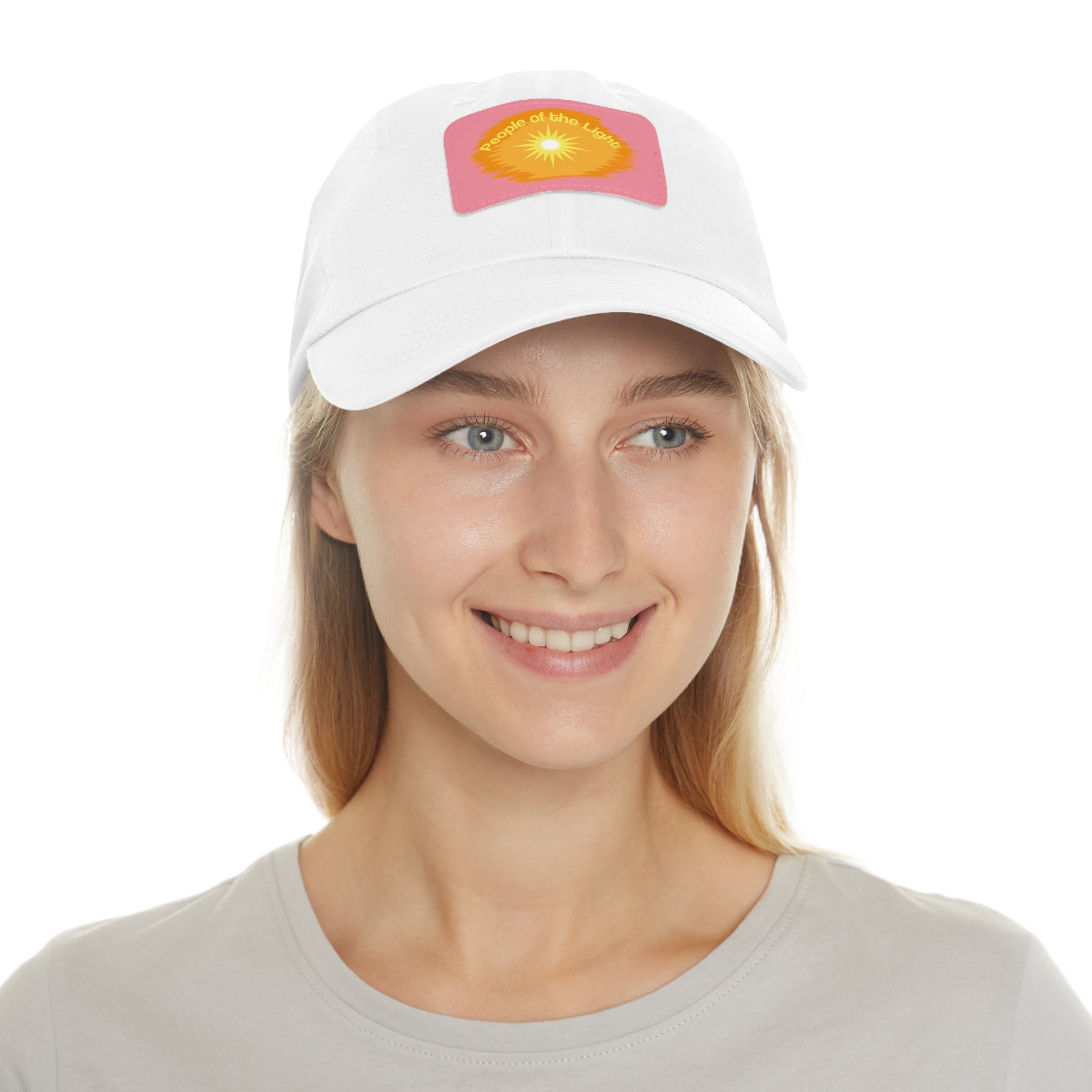 Dad Hat with Leather Patch. People Of The Light