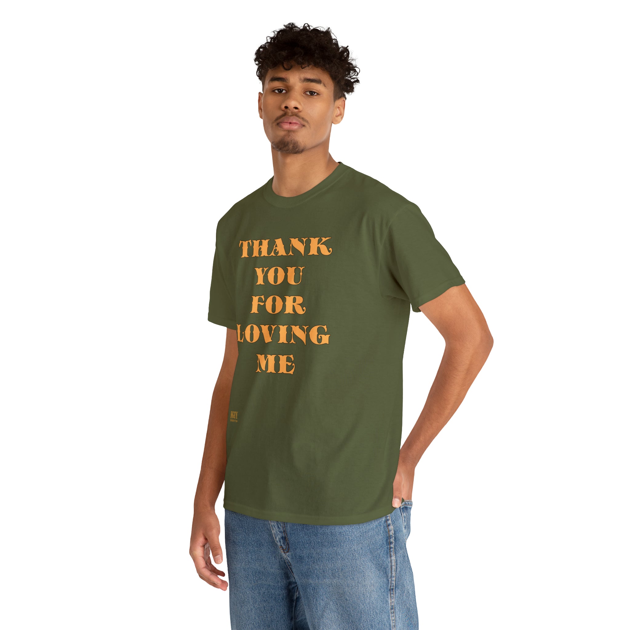 Unisex Heavy Cotton Tee...Thank You For Loving Me...Yel