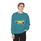 Sweatshirt — "Jamaicans 4 Christ" Graphic Crewneck (Patriotic Jamaican Colors)