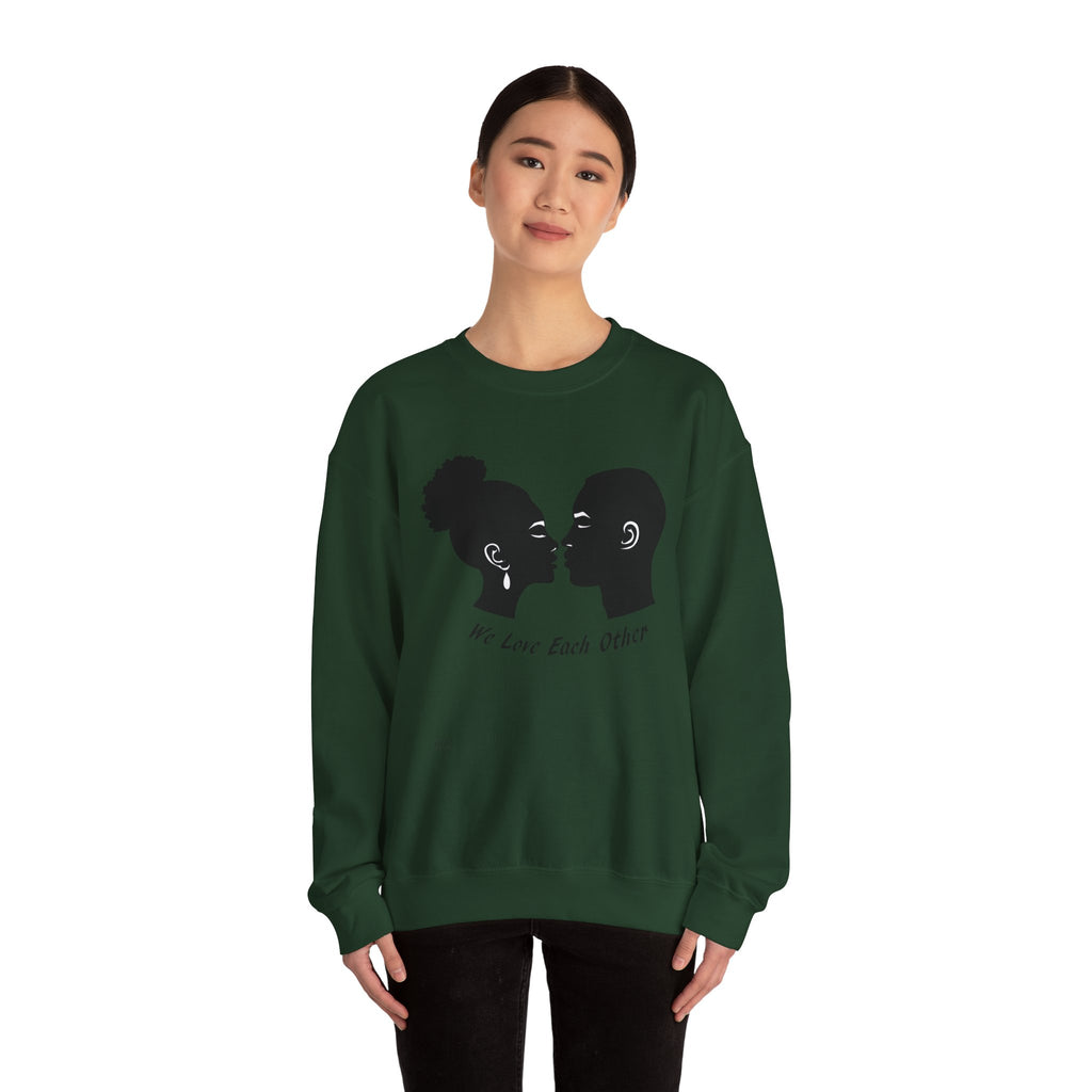 We Love Each Other Crewneck Sweatshirt — Couple & Friendship Cozy Pullover