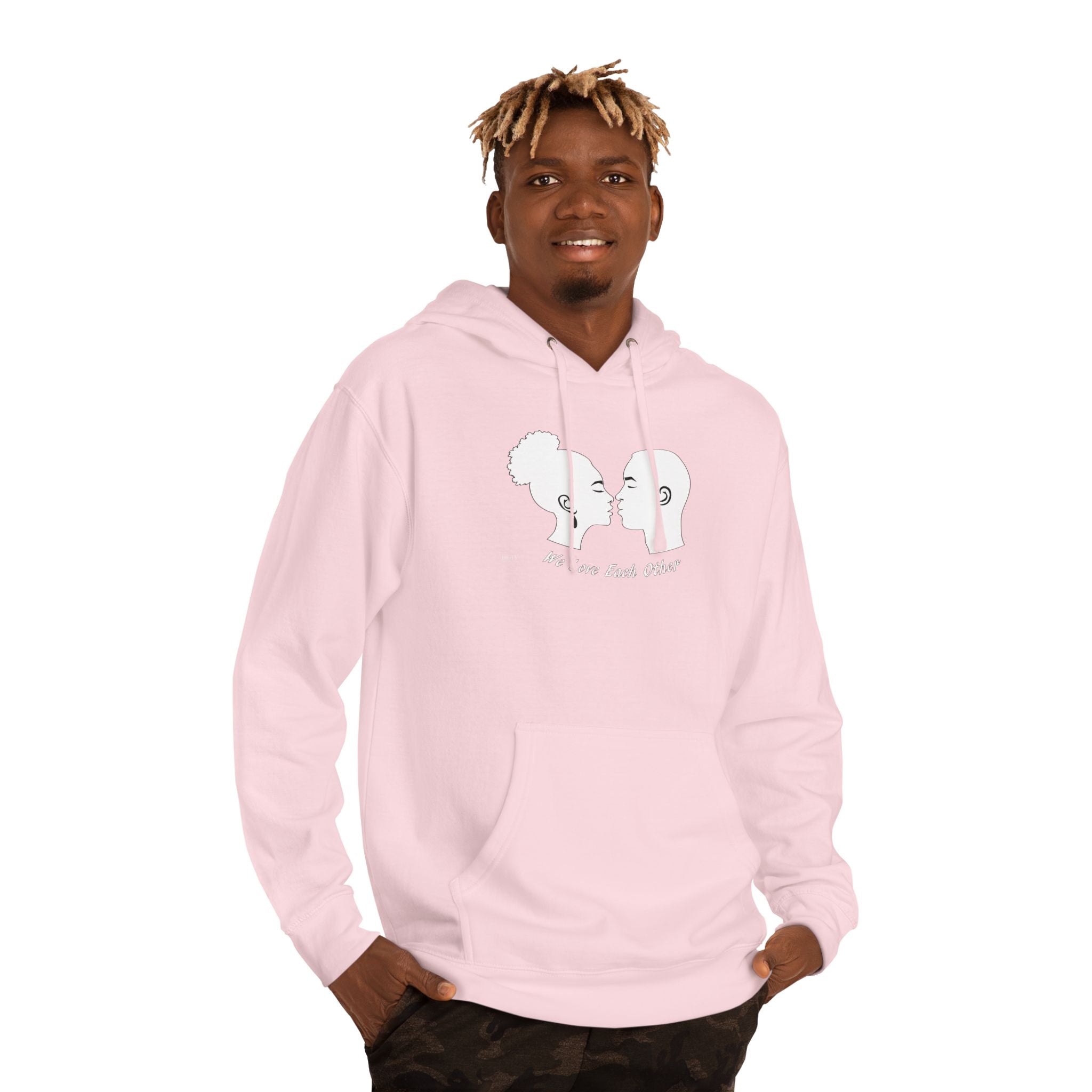 Unisex Hooded Sweatshirt...We Love Each Other...