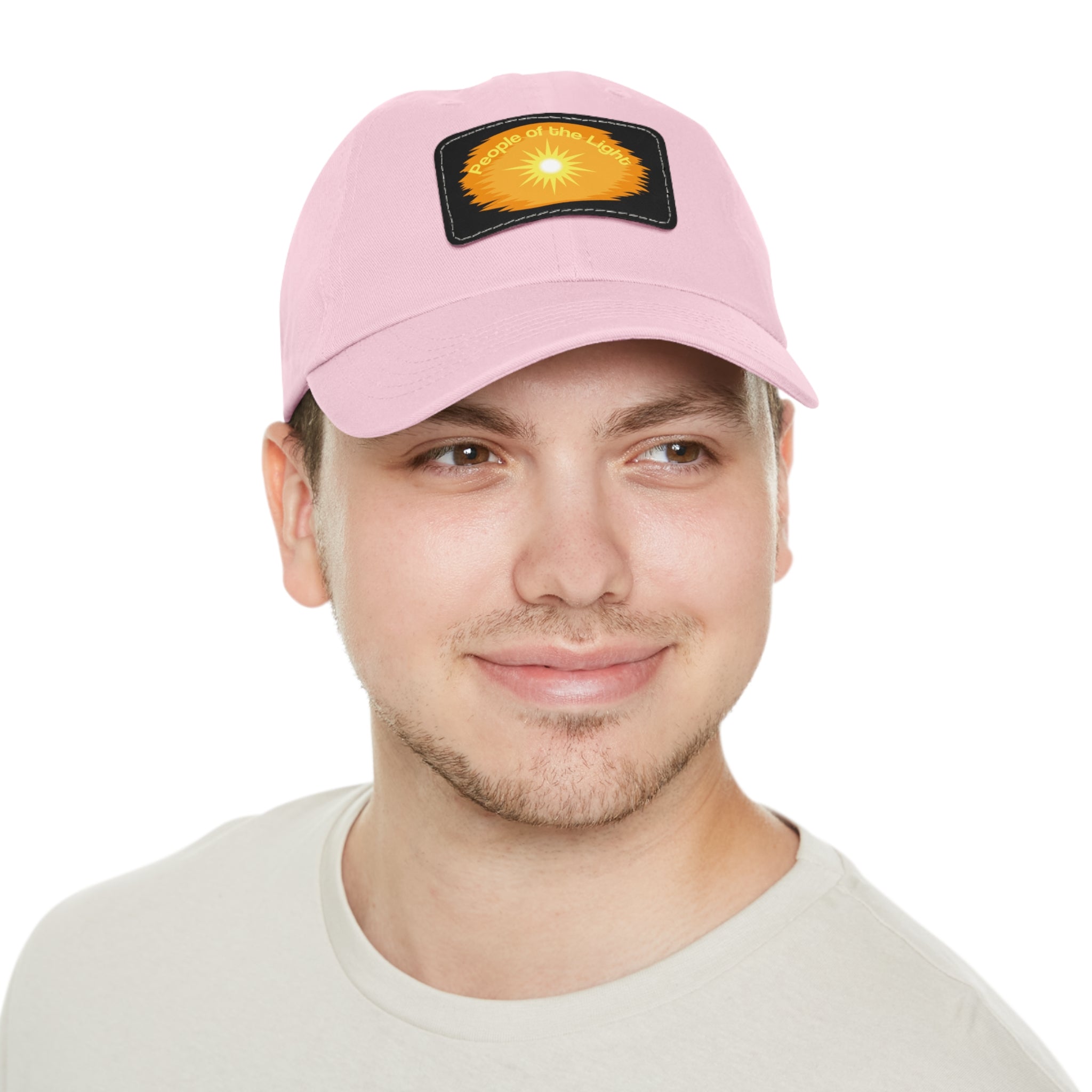 Dad Hat with Leather Patch. People Of The Light