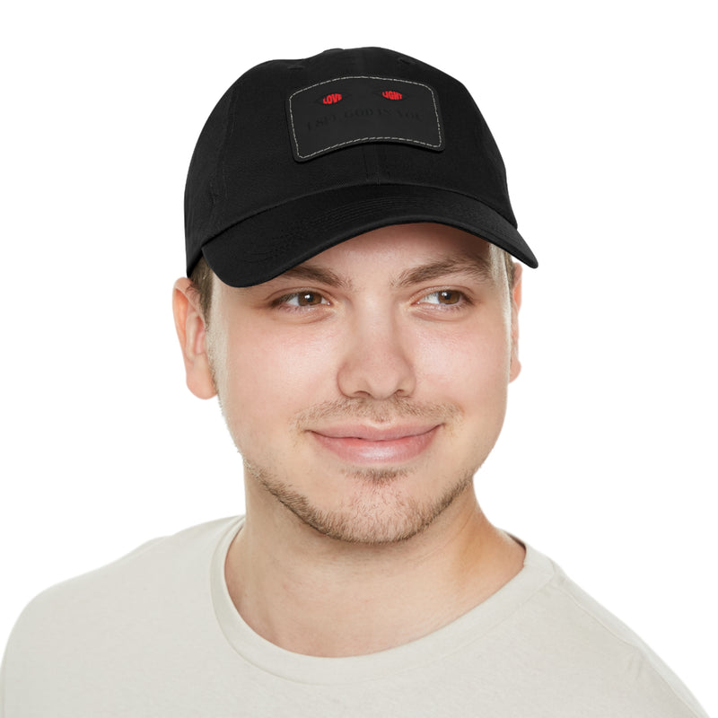 Dad Hat with Leather Patch. I See God In You