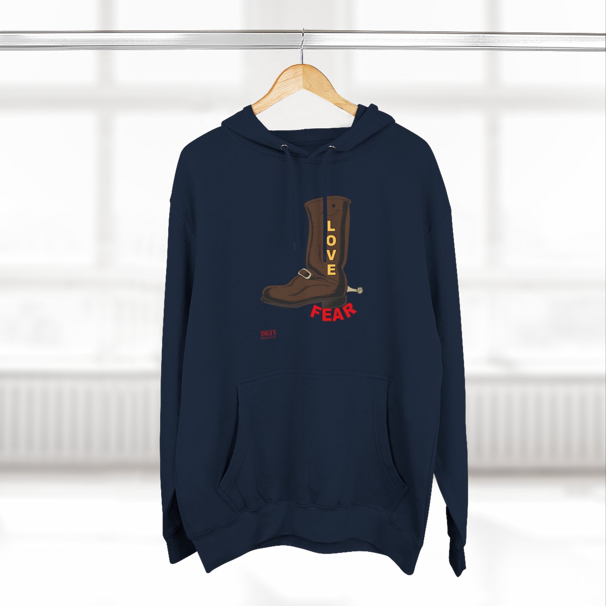 Unisex Premium Pullover Hoodie...Love Over Fear