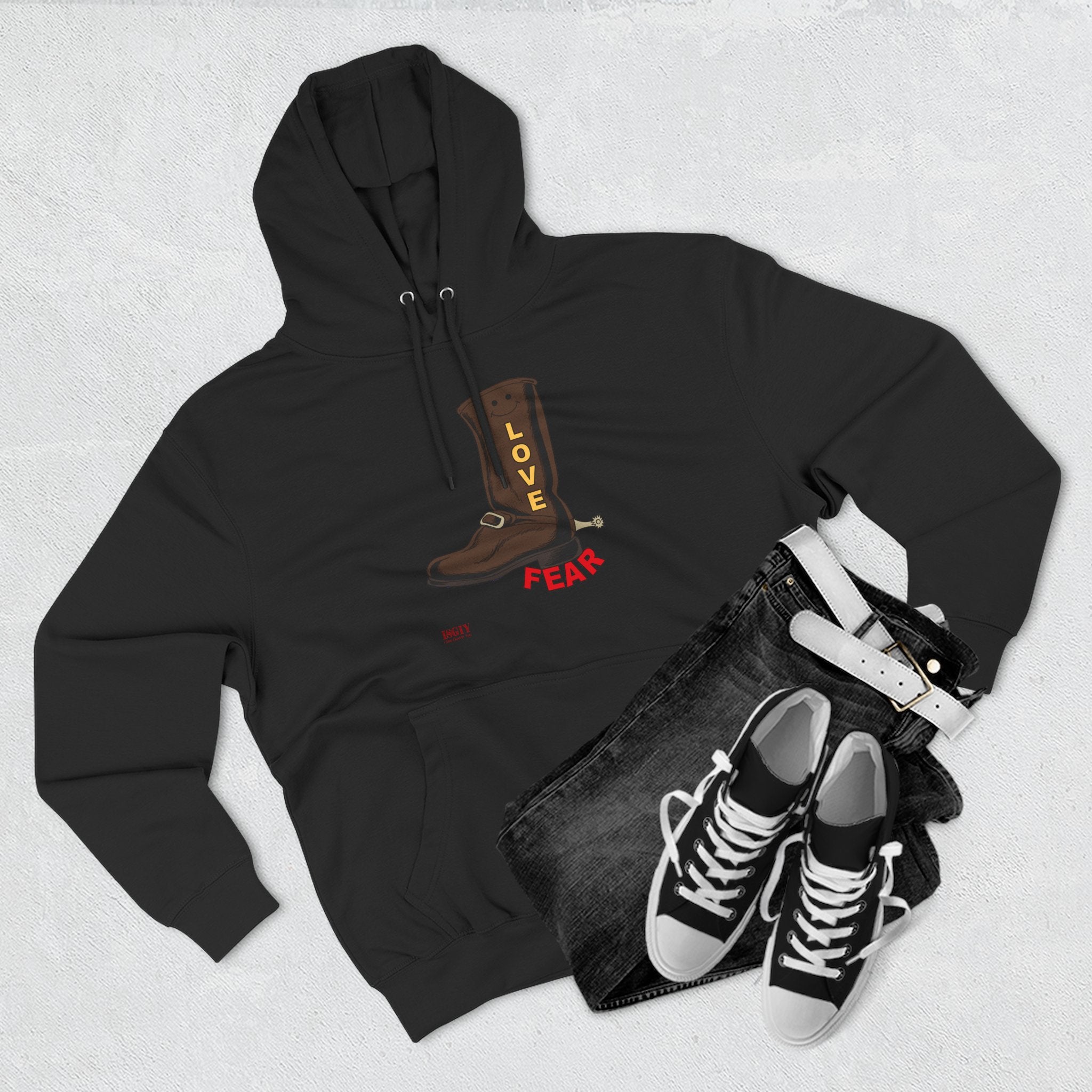 Unisex Premium Pullover Hoodie...Love Over Fear