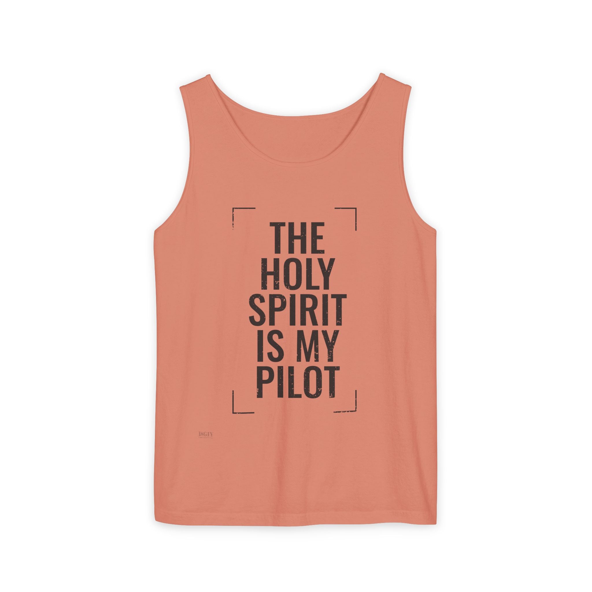 Holy Spirit Is My Pilot Tank Top — Christian Faith Graphic Tank