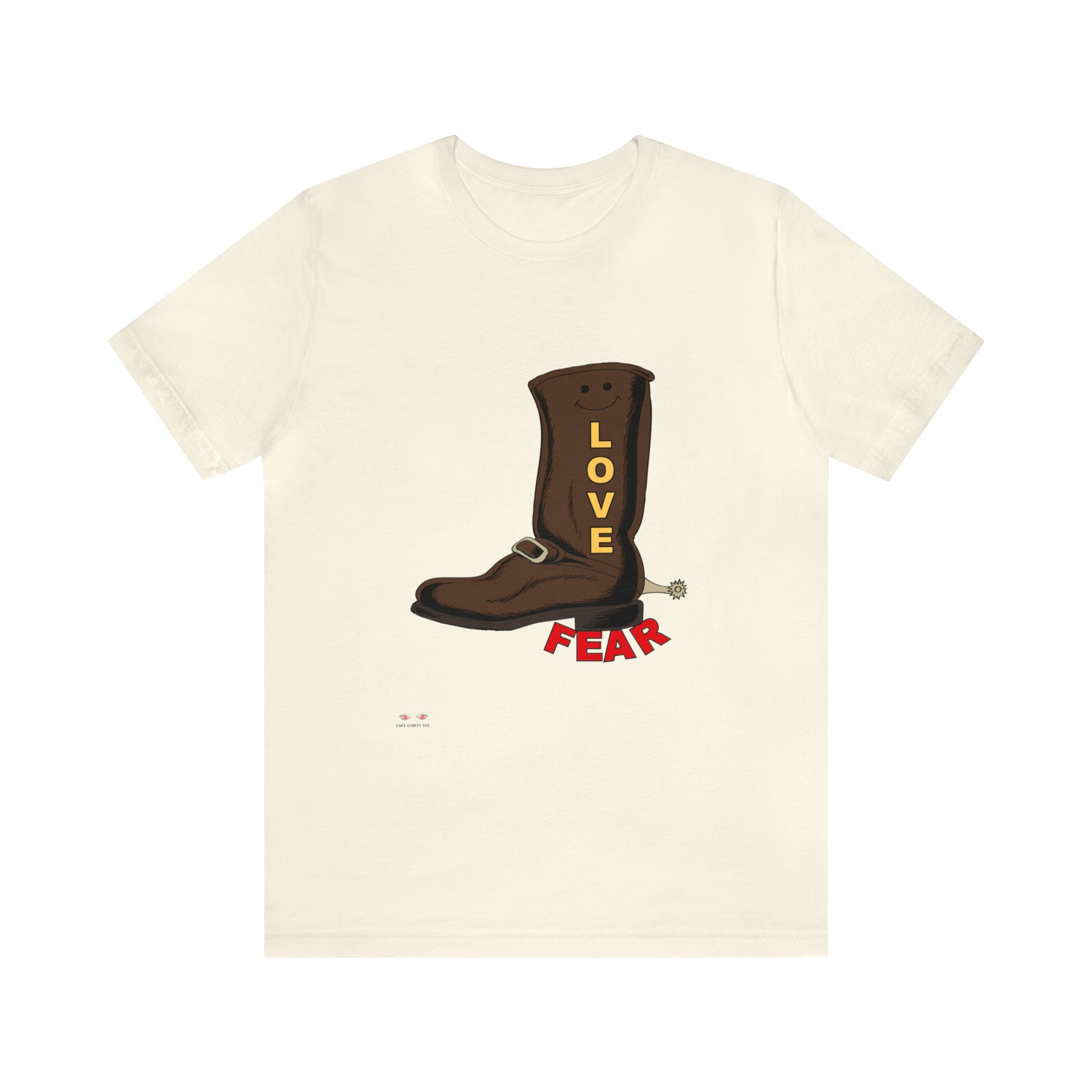 Unisex Jersey Short Sleeve Tee. Love Over Fear