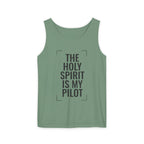 Holy Spirit Is My Pilot Tank Top — Christian Faith Graphic Tank