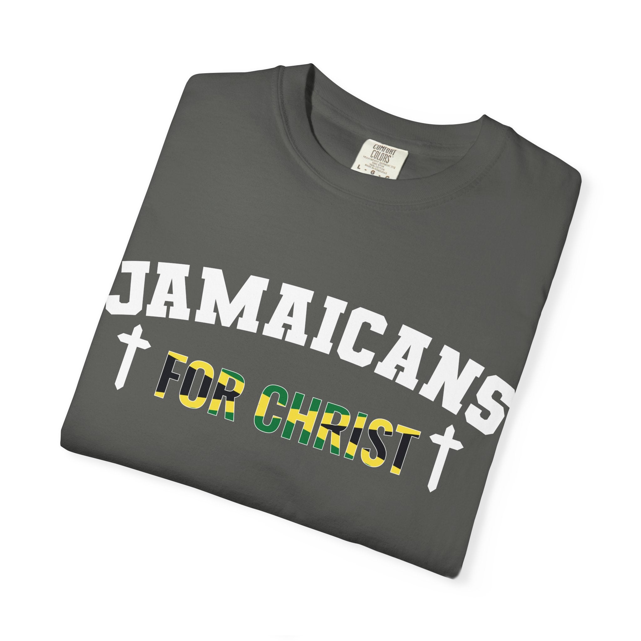 Jamaicans for Christ T-Shirt — Faith & Island Pride Garment-Dyed Tee