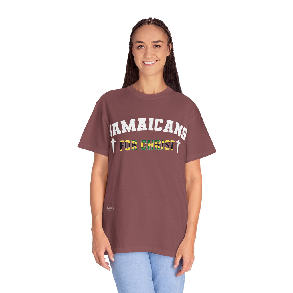 Jamaicans for Christ T-Shirt — Faith & Island Pride Garment-Dyed Tee