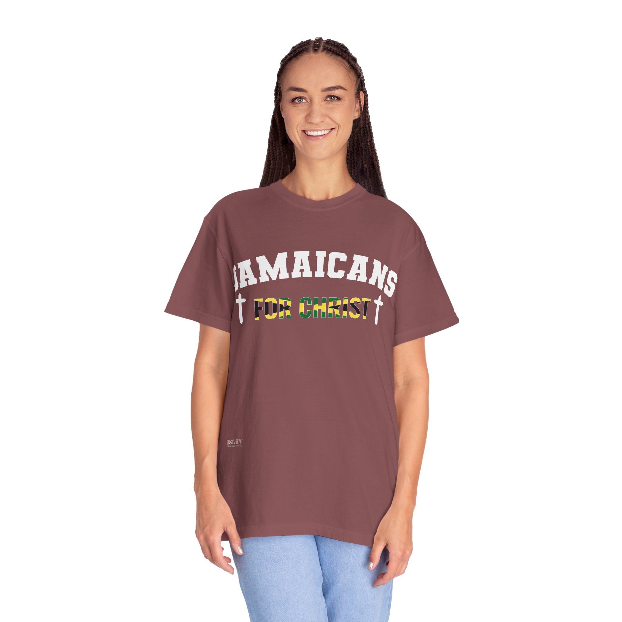 Jamaicans for Christ T-Shirt — Faith & Island Pride Garment-Dyed Tee