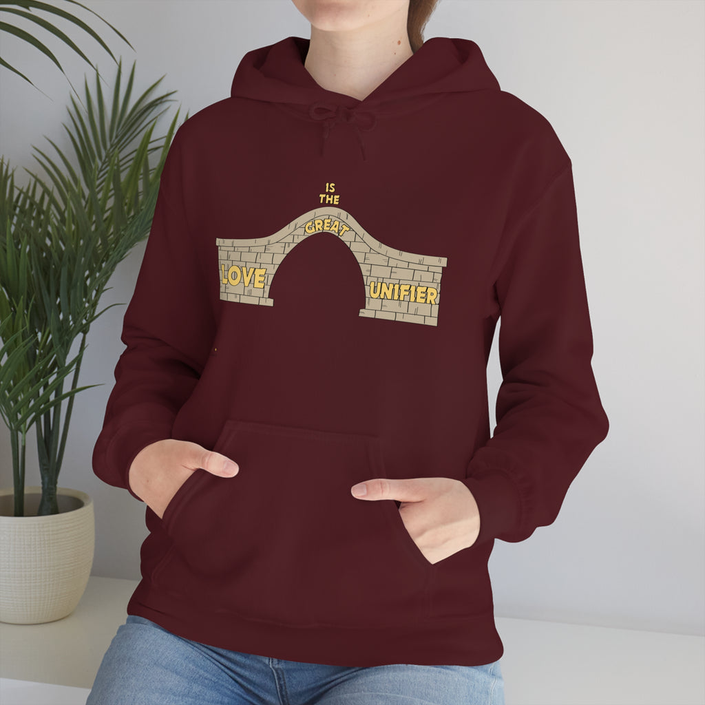 Unisex Heavy Blend Hooded Sweatshirt Love Is The Great Unifier