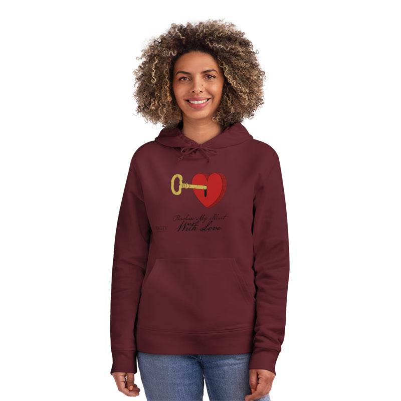 Unisex Drummer Hoodie. Purchase My Heart With Love