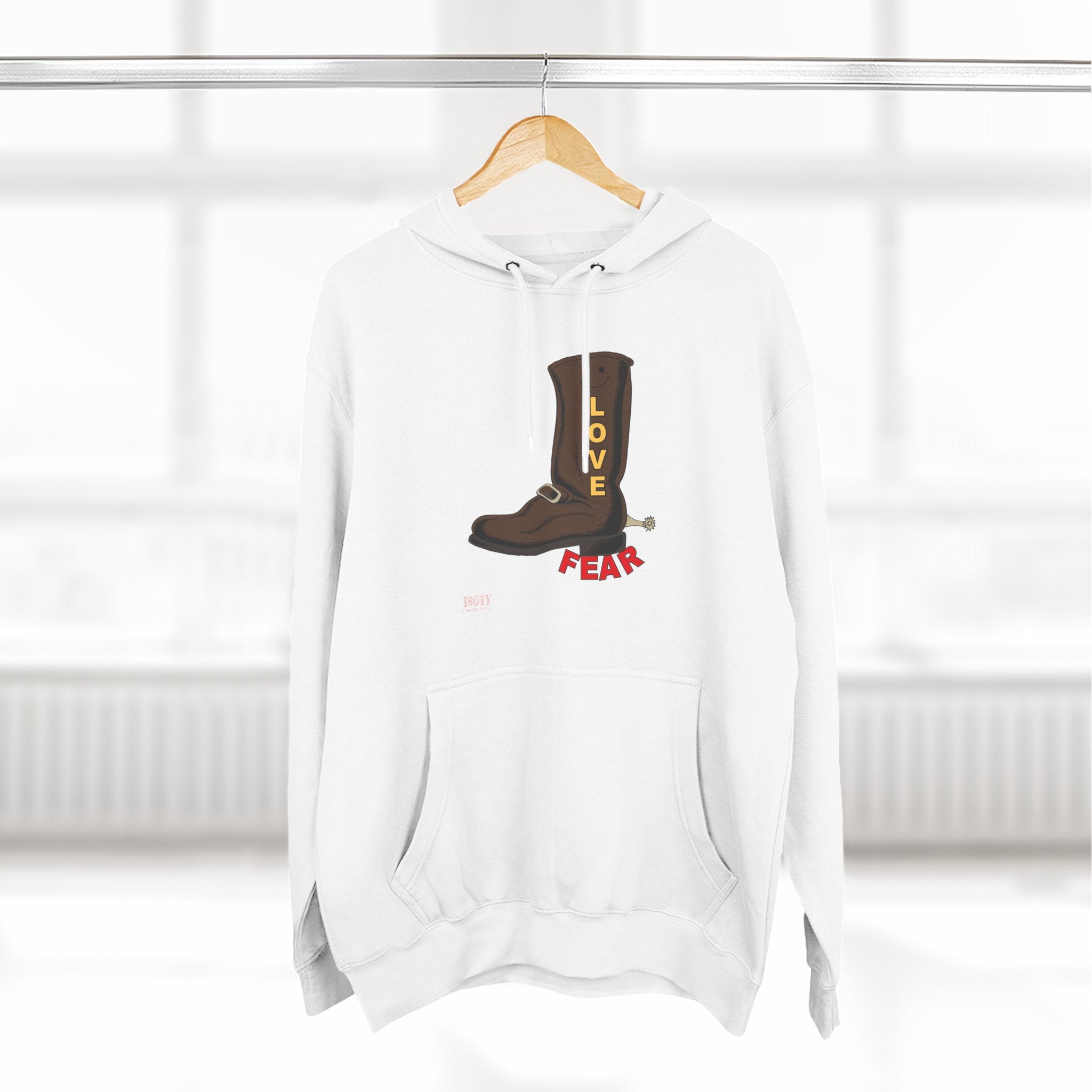 Unisex Premium Pullover Hoodie...Love Over Fear