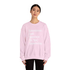 Crewneck Sweatshirt — "Sometimes God Answers By Not Answering" Inspirational Christian Pullover