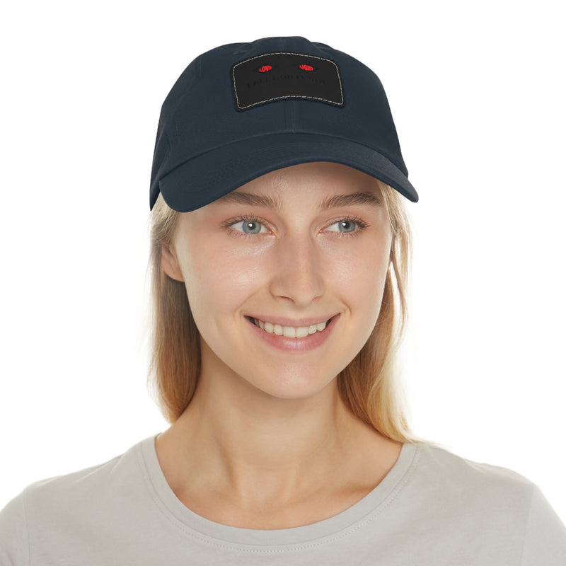 Dad Hat with Leather Patch. I See God In You