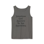 Sometimes God Answers By Not Answering Christian Tank Top