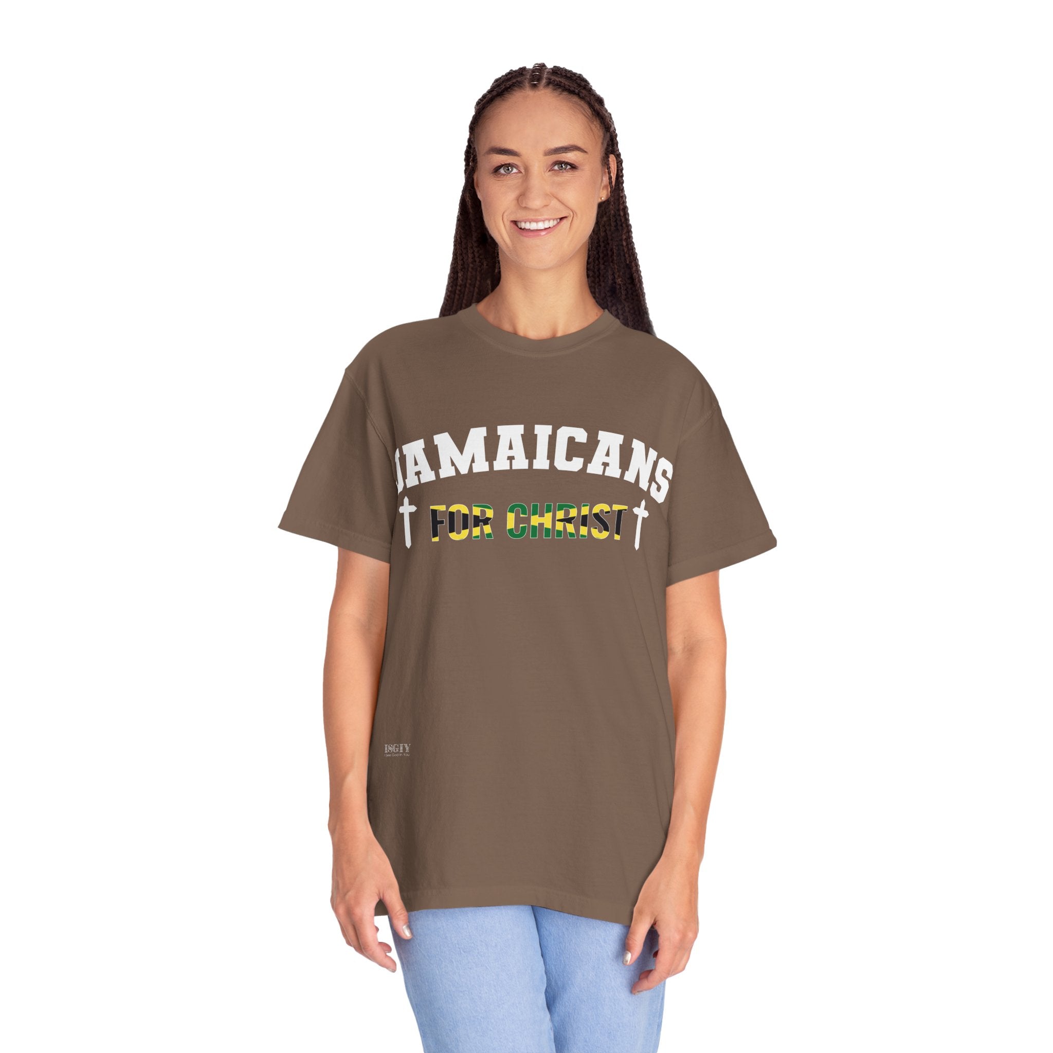 Jamaicans for Christ T-Shirt — Faith & Island Pride Garment-Dyed Tee