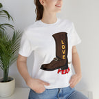 Unisex Jersey Short Sleeve Tee...Love Over Fear