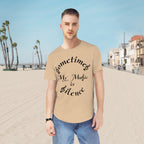 Men's Jersey Curved Hem Tee...Sometimes My Music Is Silence