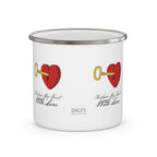 Enamel Camping Mug....Purchase My Heart With Love